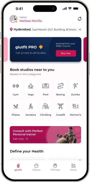Mobile app interface